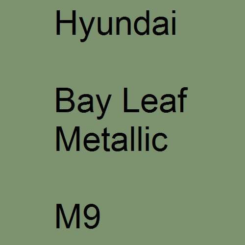 Hyundai, Bay Leaf Metallic, M9.